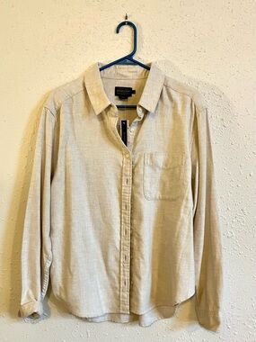 NWT Pendleton Cream Button-Up flannel